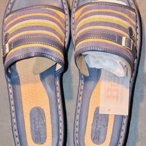 Multicolor Blue Leather Espadrilles Sandals